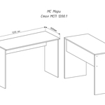 Письменный стол Мори МСП 1200.1 в Пензе