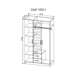 Шкаф Софи СШК 1200.1 ДСВ в Пензе