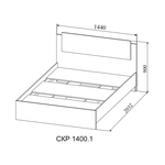 Кровать Софи СКР 1400.1 ДСВ в Пензе